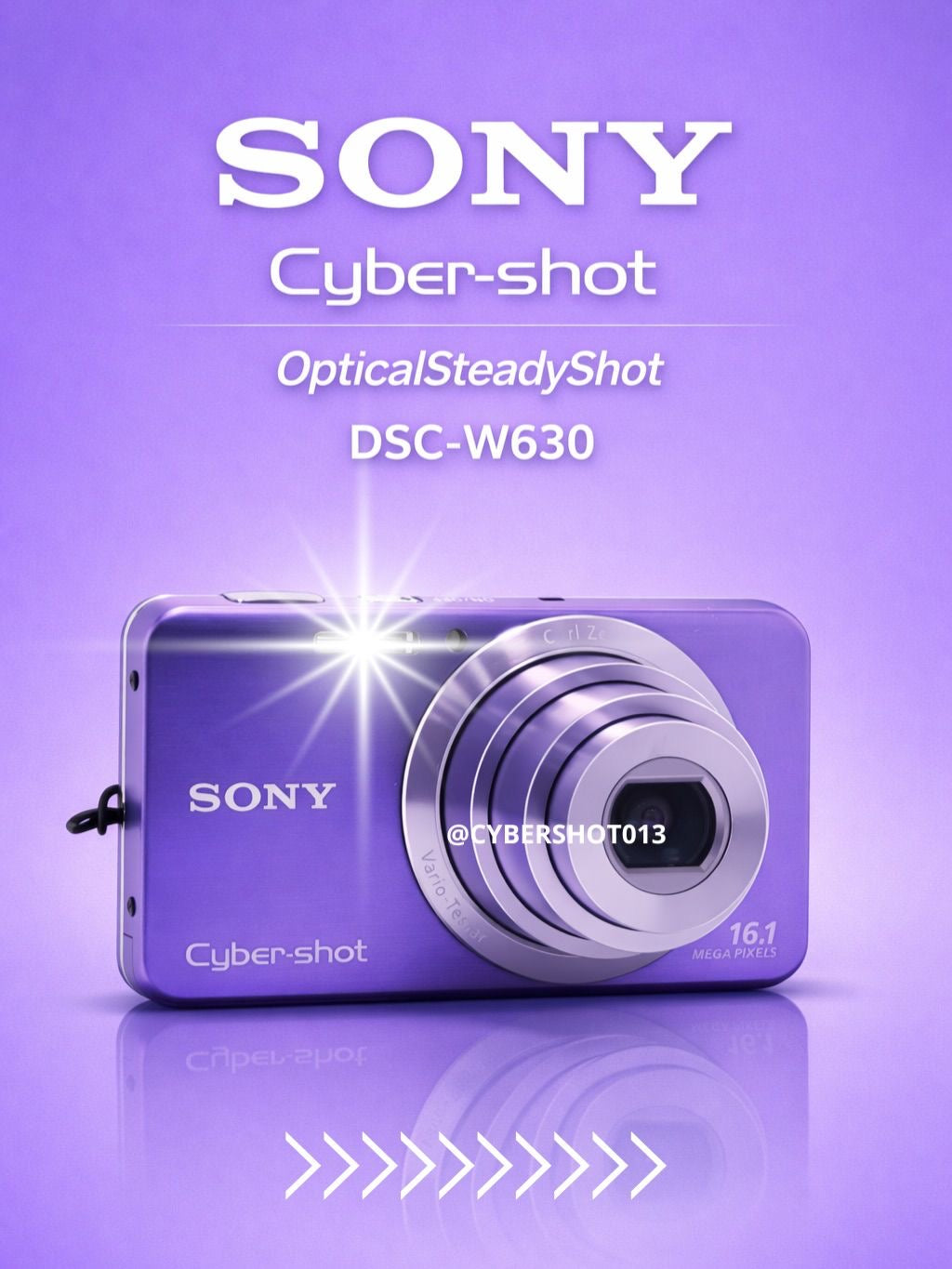SONY DSC-W630 パープル 紫 Cyber-shot Sony Cybershot Optical SteadyShot DSC-W630 16.1mpx Roxa