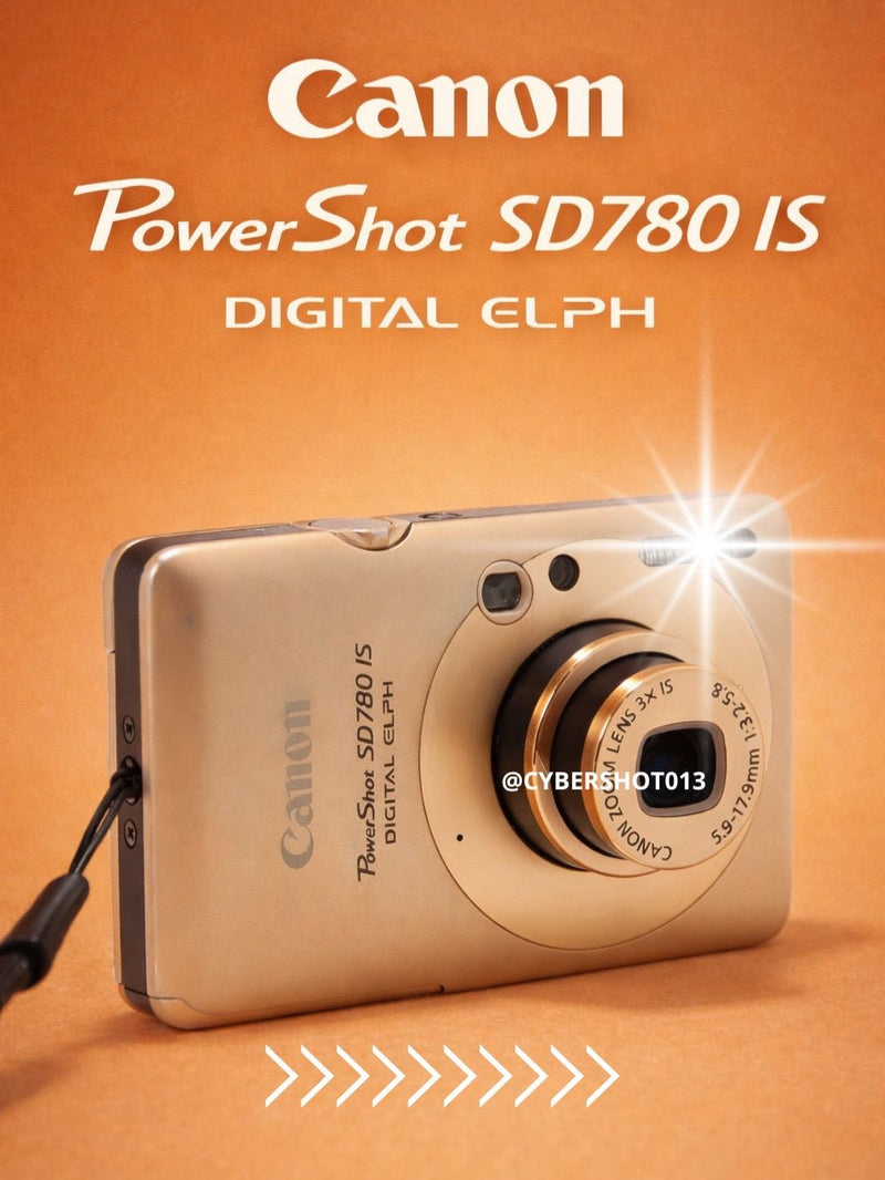 📸 Canon Powershot SD780 IS DIGITAL ELPH 12.1mpx DOURADA
