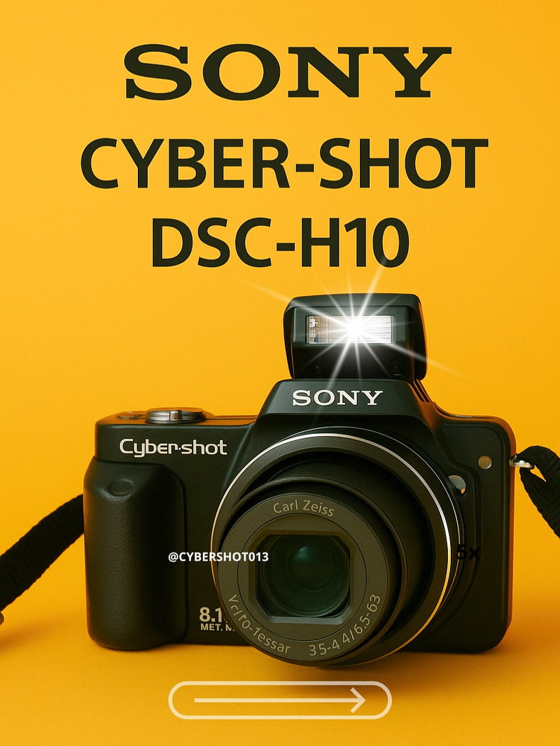 Sony Cyber-shot DSC-H10 8.1mpx com lente Carl Zeiss Preta