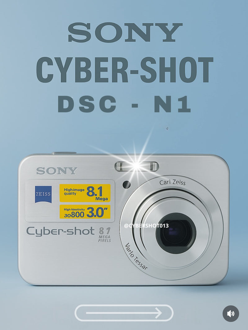 Sony Cyber-shot DSC-N1 com tela touchscreen 8.1mpx Prata