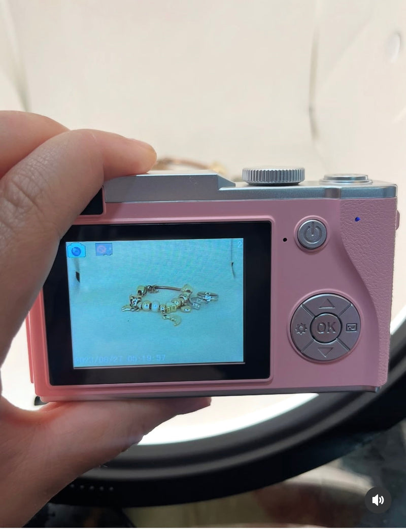 Digital Câmera – ROSA - Dual lens Nova na Caixa!