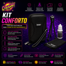 Kit Case com Cordinha + Mini Tripé + Limpa Tela + Pano Microfibra