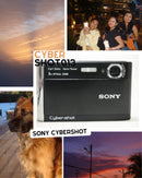 Sony Cybershot Touch Panel Super SteadyShot DSC-T70 8.1mpx - PRETA