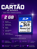 Cartão de Memória SDHC para Câmeras Digitais 2 GB