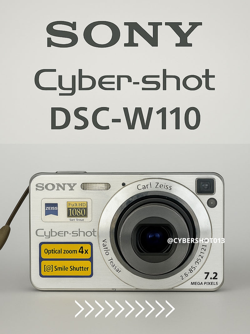 Sony Cyber-shot DSC-W110 7.2 mpx - prata