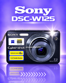 Sony Cybershot Super SteadyShot DSC-W125 Super SteadyShot 7.2 mpx - Preta