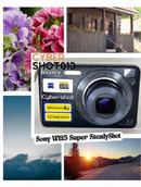 Sony Cybershot Super SteadyShot DSC-W125 Super SteadyShot 7.2 mpx - Preta