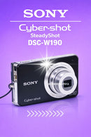 Sony Cybershot SteadyShot DSC-W190 12.1mpx - Preta