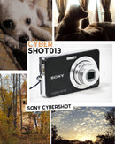 Sony Cybershot SteadyShot DSC-W190 12.1mpx - Preta