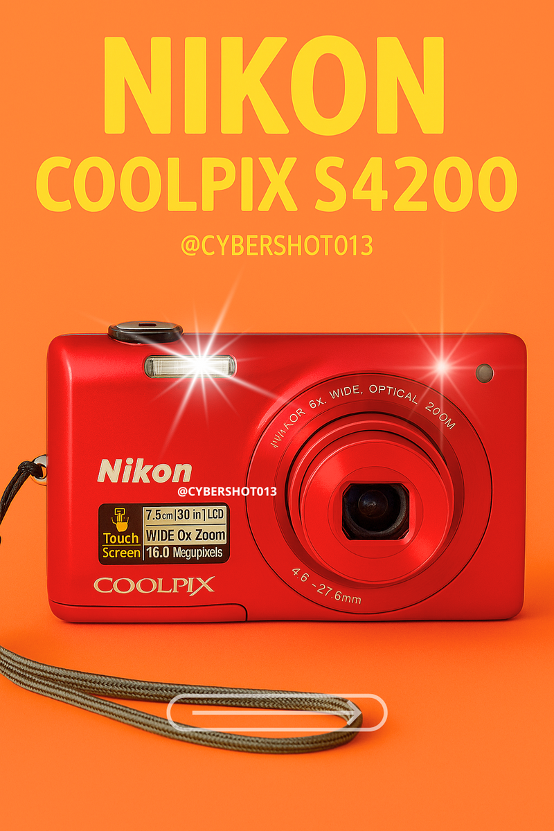 Nikon CoolPix S4200 16Mpx Vermelha TouchScreen