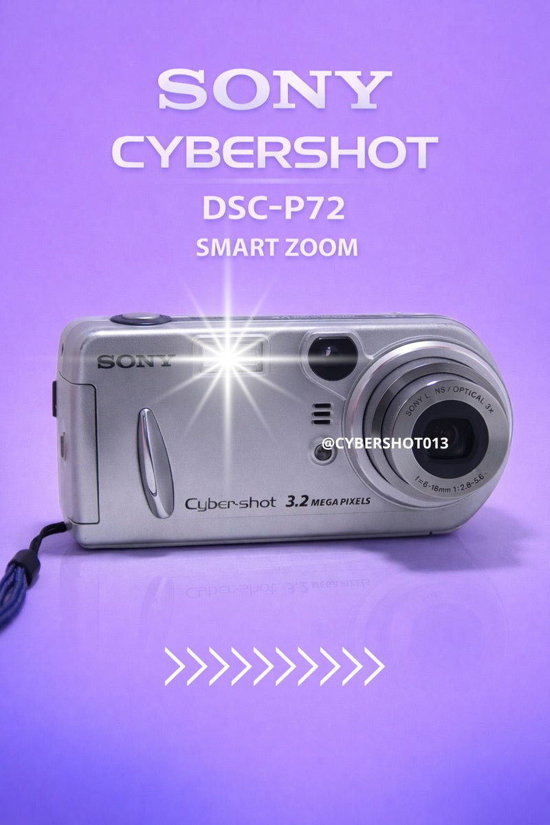 Sony Cyber-shot DSC-P72 3.2メガピクセル Sony Cybershot DSC-P72 SMART ZOOM 3.2mpx - PRATA