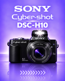 Sony Cyber-shot DSC-H10 8.1mpx com lente Carl Zeiss Preta Semi