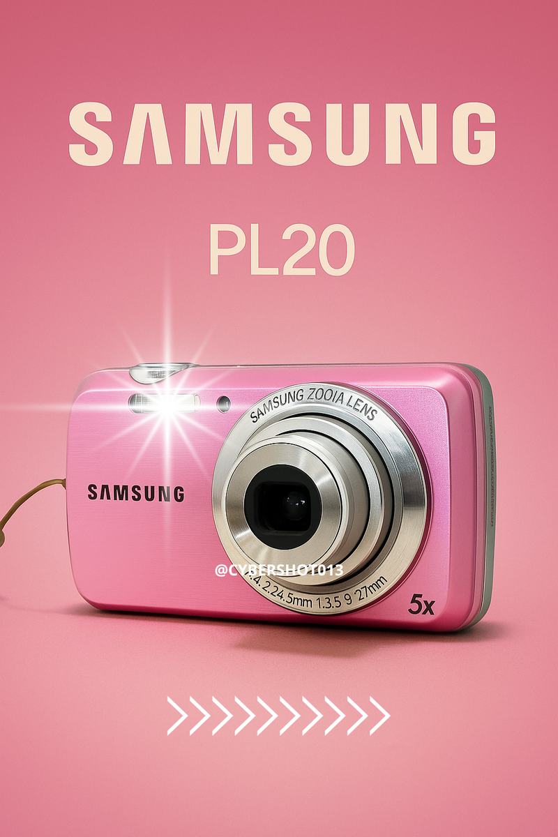 Samsung PL20 ROSA – 14,2 MP • Zoom ótico 5× • FILMAGEM HD 720p