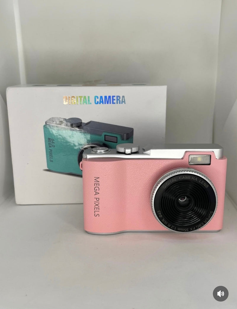 Digital Câmera – ROSA - Dual lens Nova na Caixa!