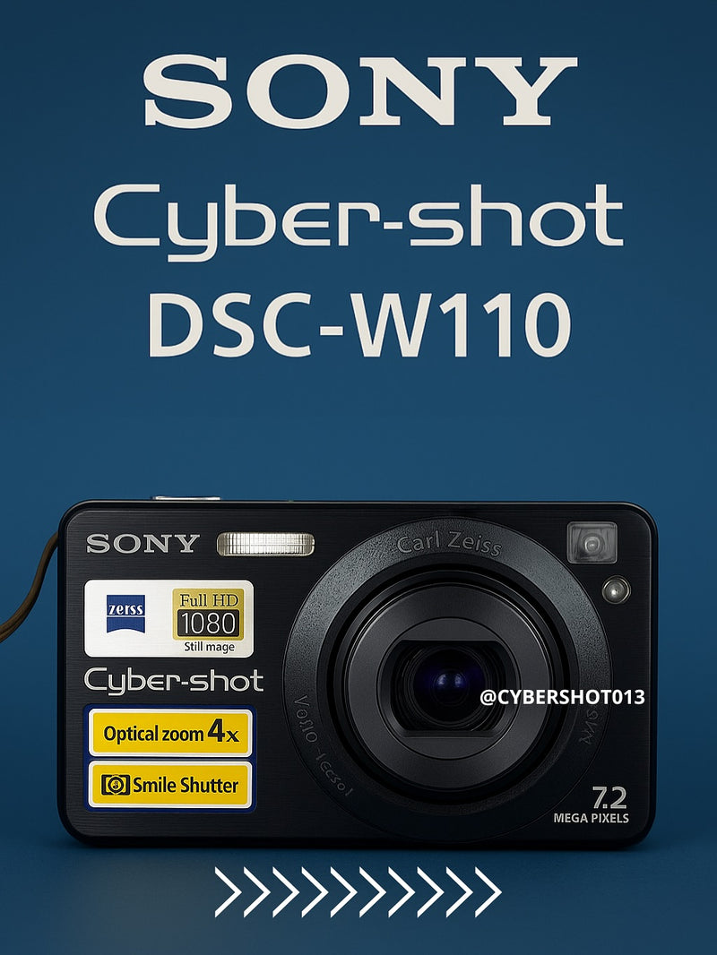 Sony Cyber-shot DSC-W110 7.2 mpx - Preta