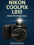 Nikon Coolpix L810 16.1 MP com super zoom óptico 22.5× – PRETA Semi Profissional