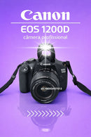 Canon EOS 1200D + Lente Profissional – DSLR 18mpx PRETA