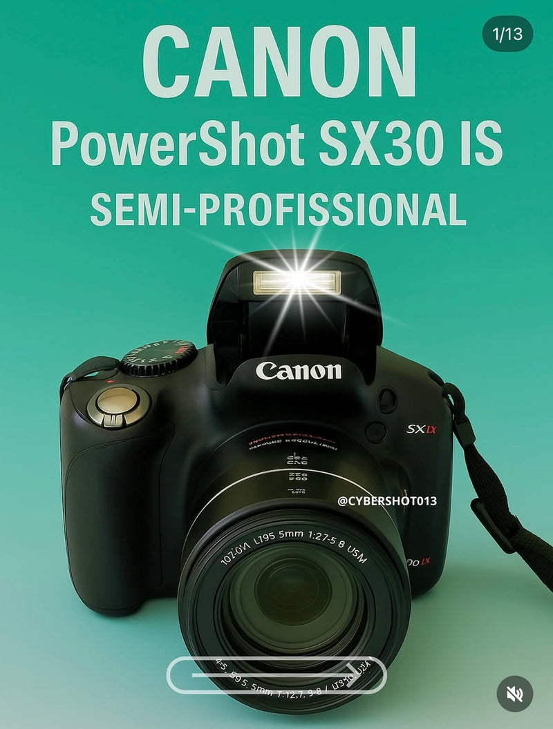 Canon PowerShot SX30 IS 14.1mpx com zoom óptico 35x