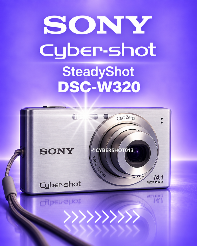Sony Cybershot DSC-W320 SteadyShot — 14.1mpx PRATA