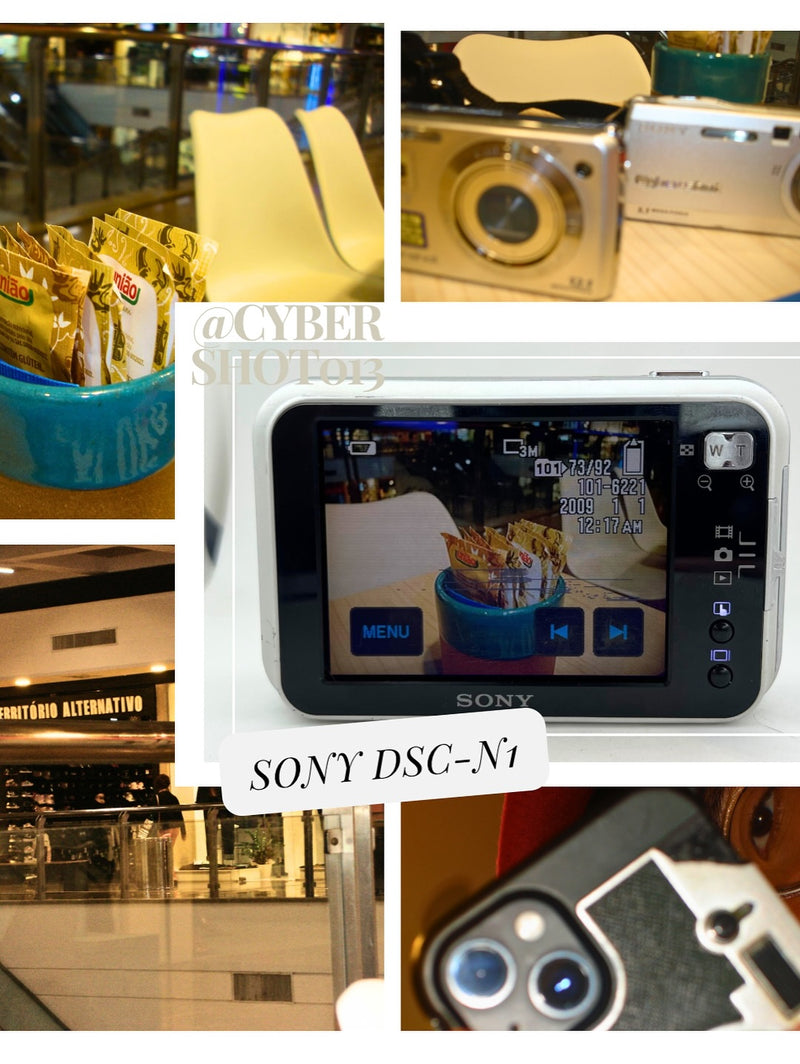Sony Cyber-shot DSC-N1 com tela touchscreen 8.1mpx Prata