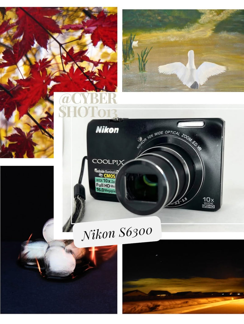 Nikon Coolpix S6300 com lente NIKKOR e 16.0mpx - Preta