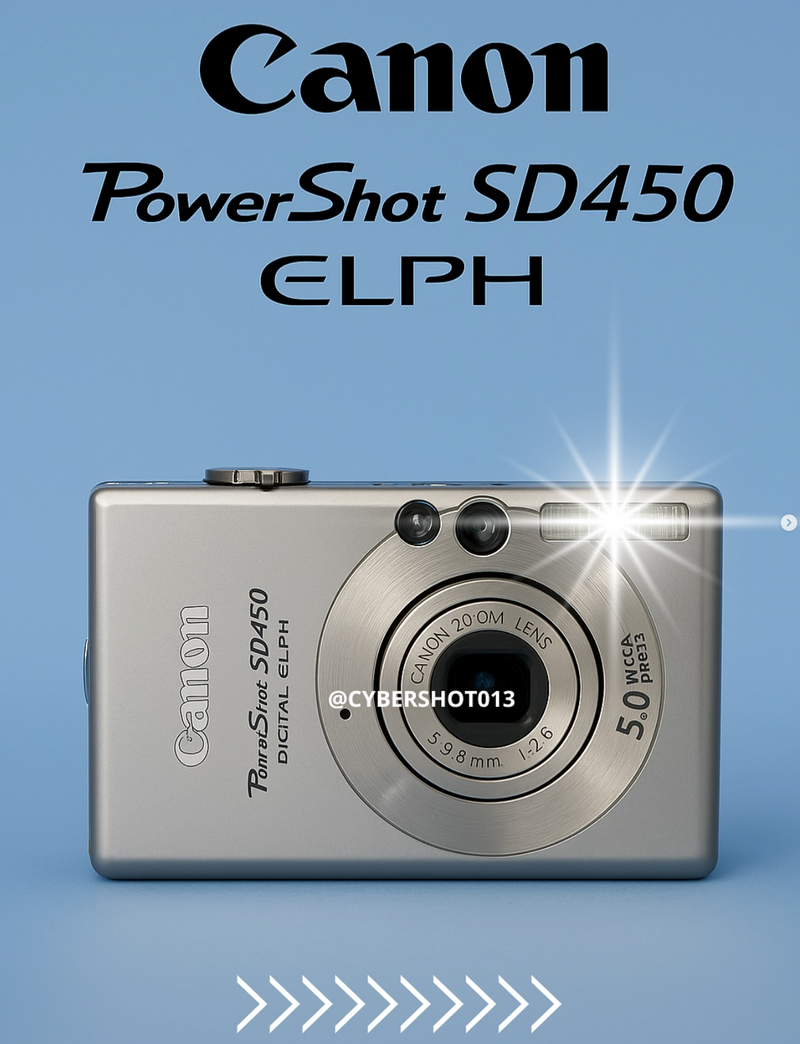 Canon PowerShot SD450 ELPH – 5.0mpx Prata