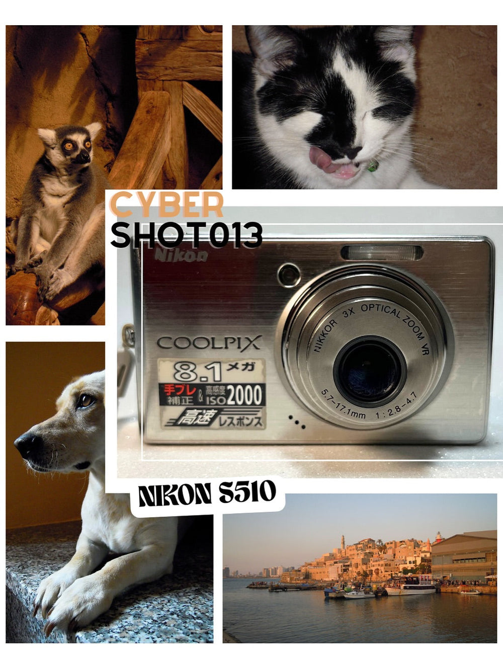 Nikon Coolpix S510 — 8.1 MP Prata - IMPORTADA do Japão 🇯🇵