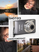 Canon PowerShot ELPH 100 HS 12.1 MP com zoom óptico 5× – CINZA