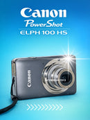 Canon PowerShot ELPH 100 HS 12.1 MP com zoom óptico 5× – CINZA