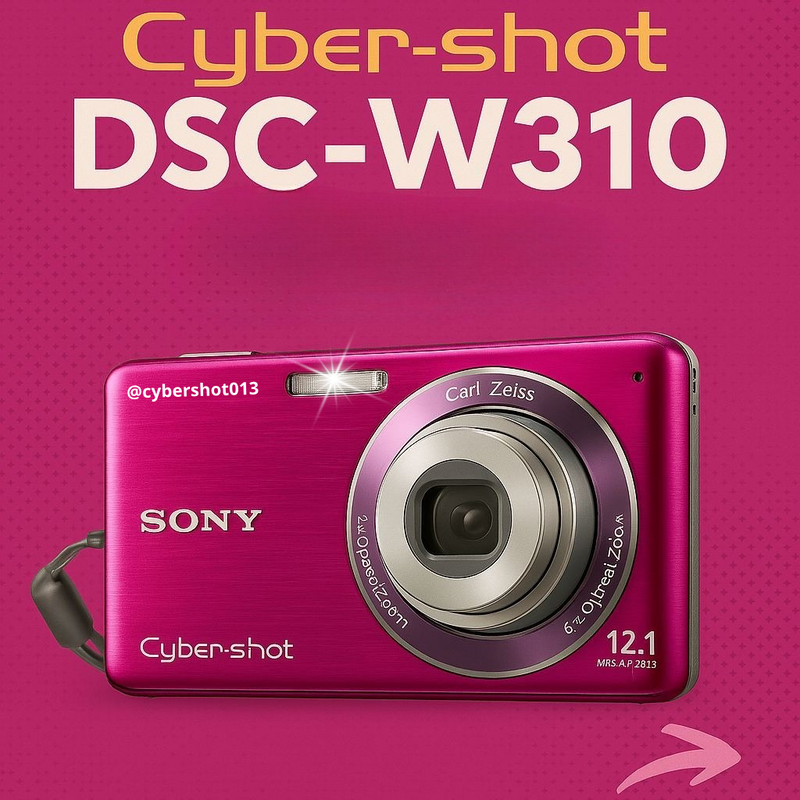 Sony CyberShot DSC-W310 Rosa Pink 12.1 MegaPixels