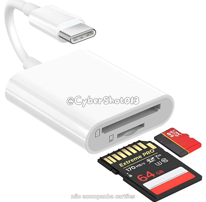 Adaptador de Cartão SD / SDHC USB Tipo-C